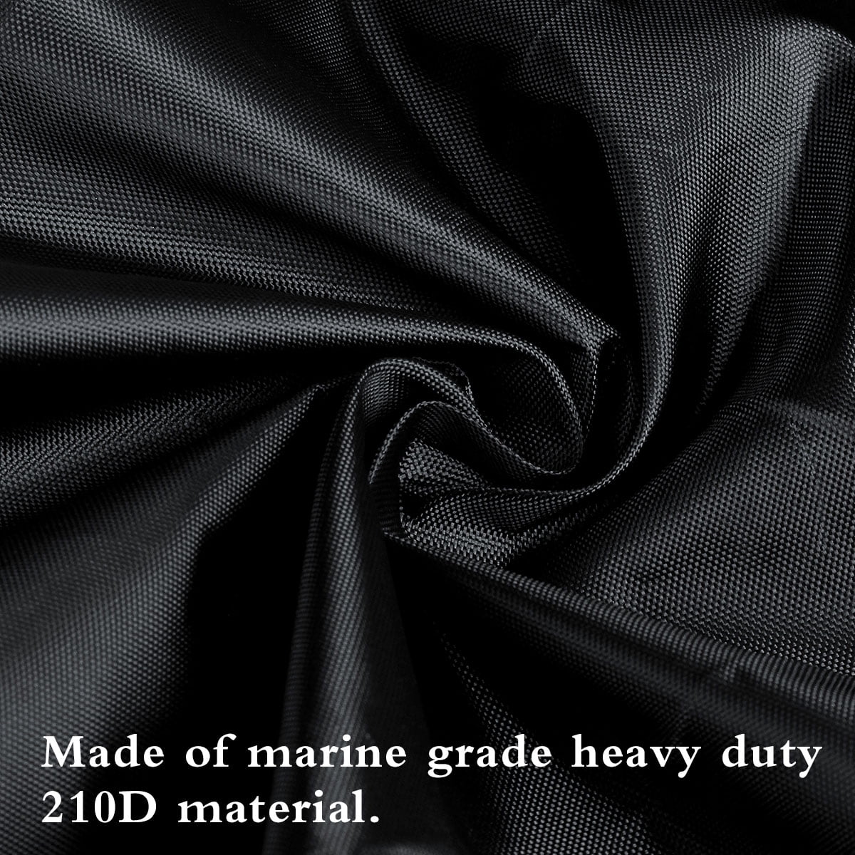 Waterproof Heavy Duty Open Boat Cover Trailerable Fishing Ski Bass Runabouts,210D Fit 11.5 - 14.7ft