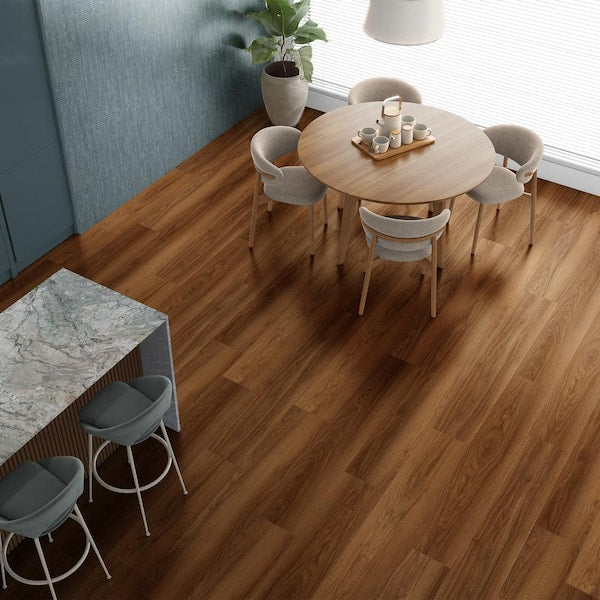 Chamblee Tuck Walnut 12 mm T x 8.03 in. W Waterproof Laminate Wood Flooring (15.9 sqft/case)