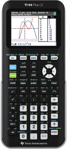 TI-84 PLUS CE Graphing Calculator, Black (Frustration-F<wbr/>ree Packaging) (84PLCE/PW