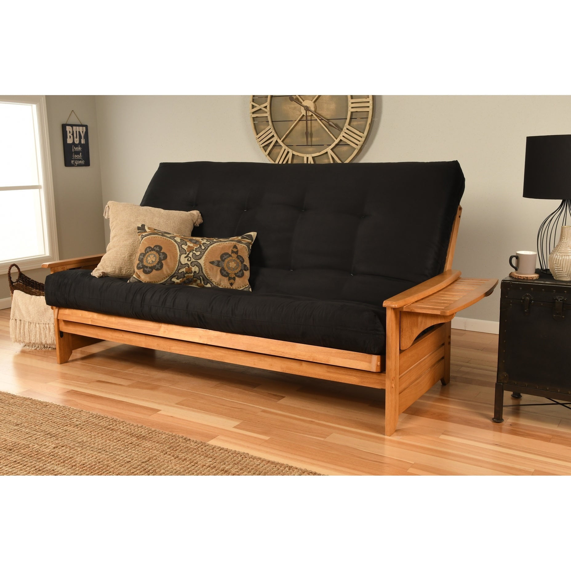 Somette  Phoenix Queen-size Futon Frame in Butternut Finish