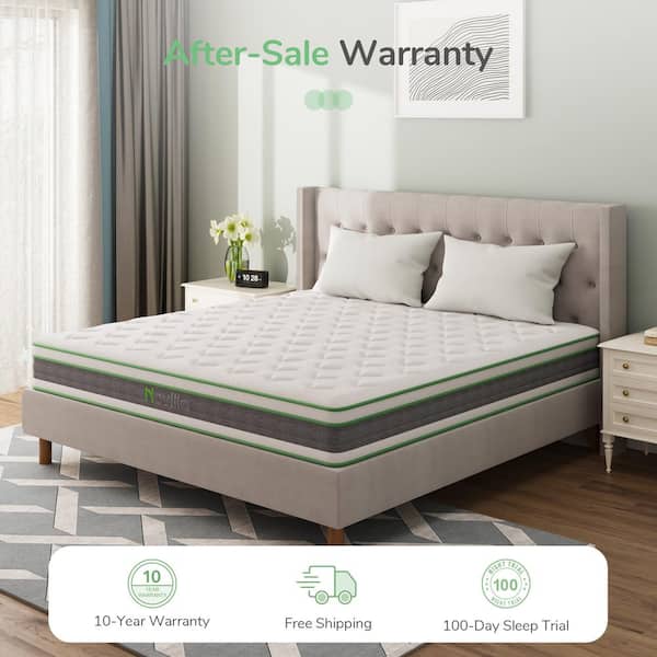 Queen Medium Firm 12 in. Hybrid Mattress with Gel Memory Foam, Comfort and Support