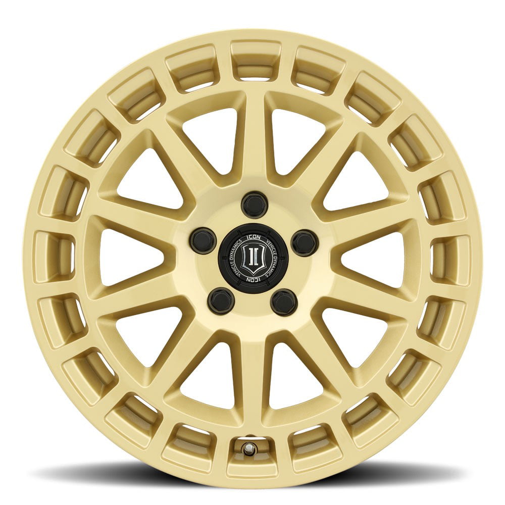 17x8 Icon Alloys Journey Gloss Gold Wheel 5x4.5 (38mm) Fits select: 2000-2023 TOYOTA RAV4, 1997-2023 HONDA CR-V