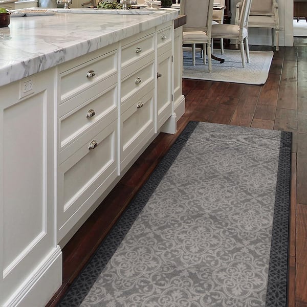 Derbent Grey 2 ft. 2 in. x Your Choice Length Stair Runner