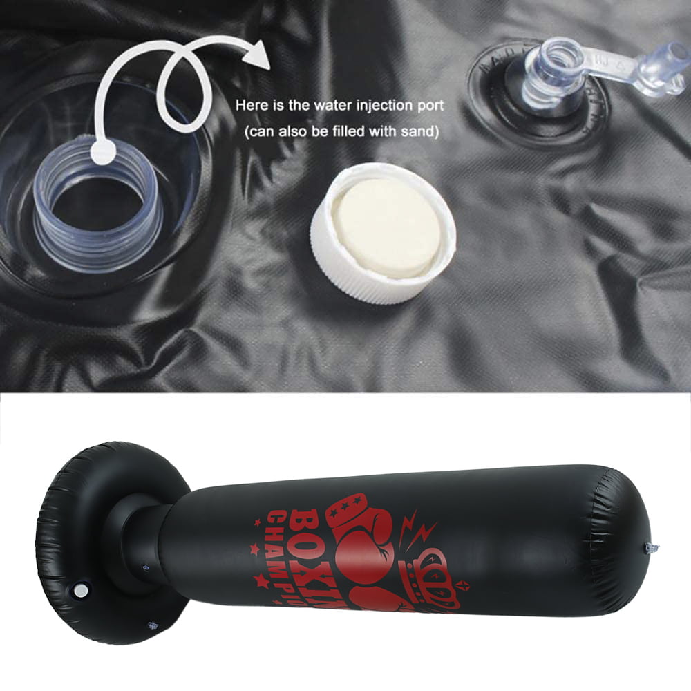 EUWBSSR Heavy Padded Adult Professional Punching Bag,160cm Punching Bag,Freestanding Cup Column Sandbag with Free Standing Air Pump, Kickboxing Practice, Karate