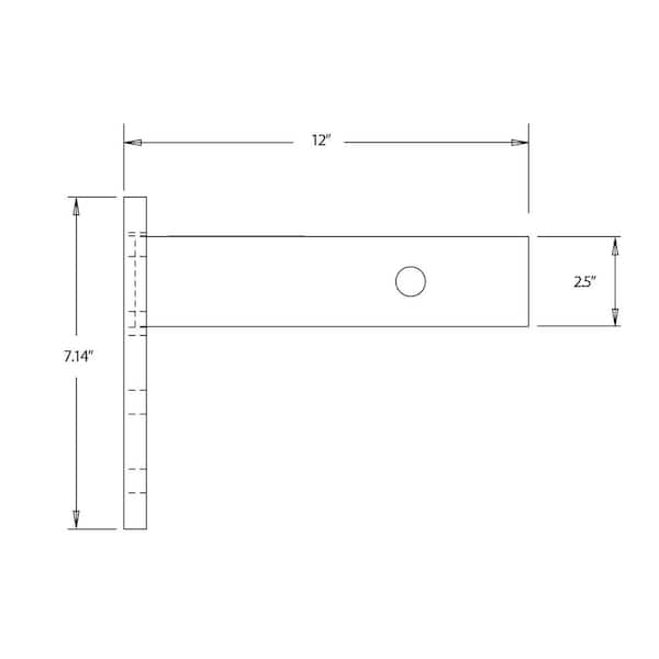 3-Position Pintle Hook Mount for 2-1/2 in. Receiver-20,000 M.G.T.W.