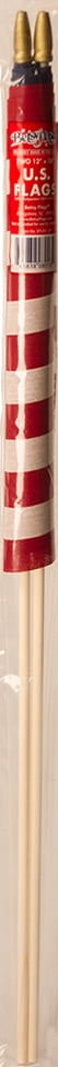 American Printed Polycotton Stick Flag, 12