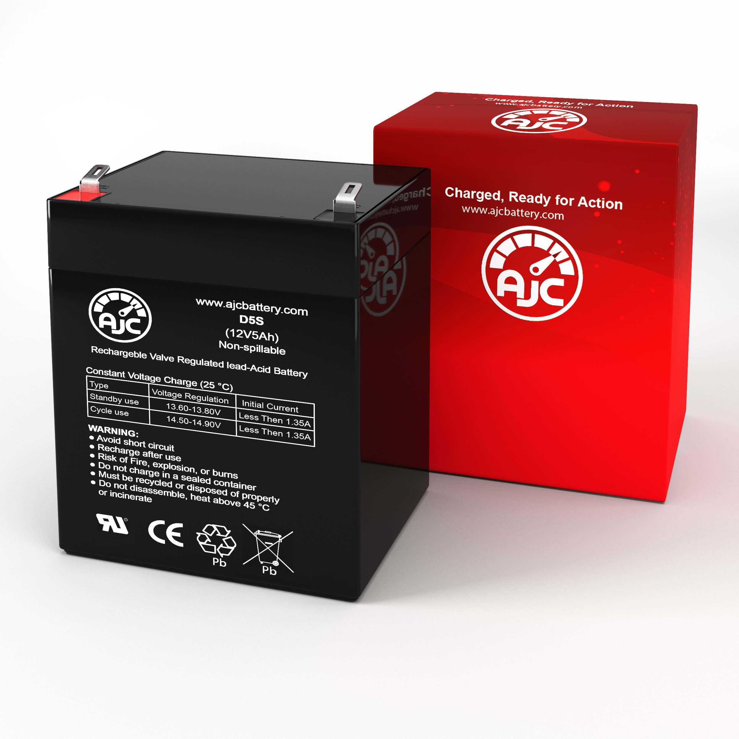 Long Way LW-6FM4.5 12V 5Ah Sealed Lead Acid Battery - This Is an AJC Brand Replacement