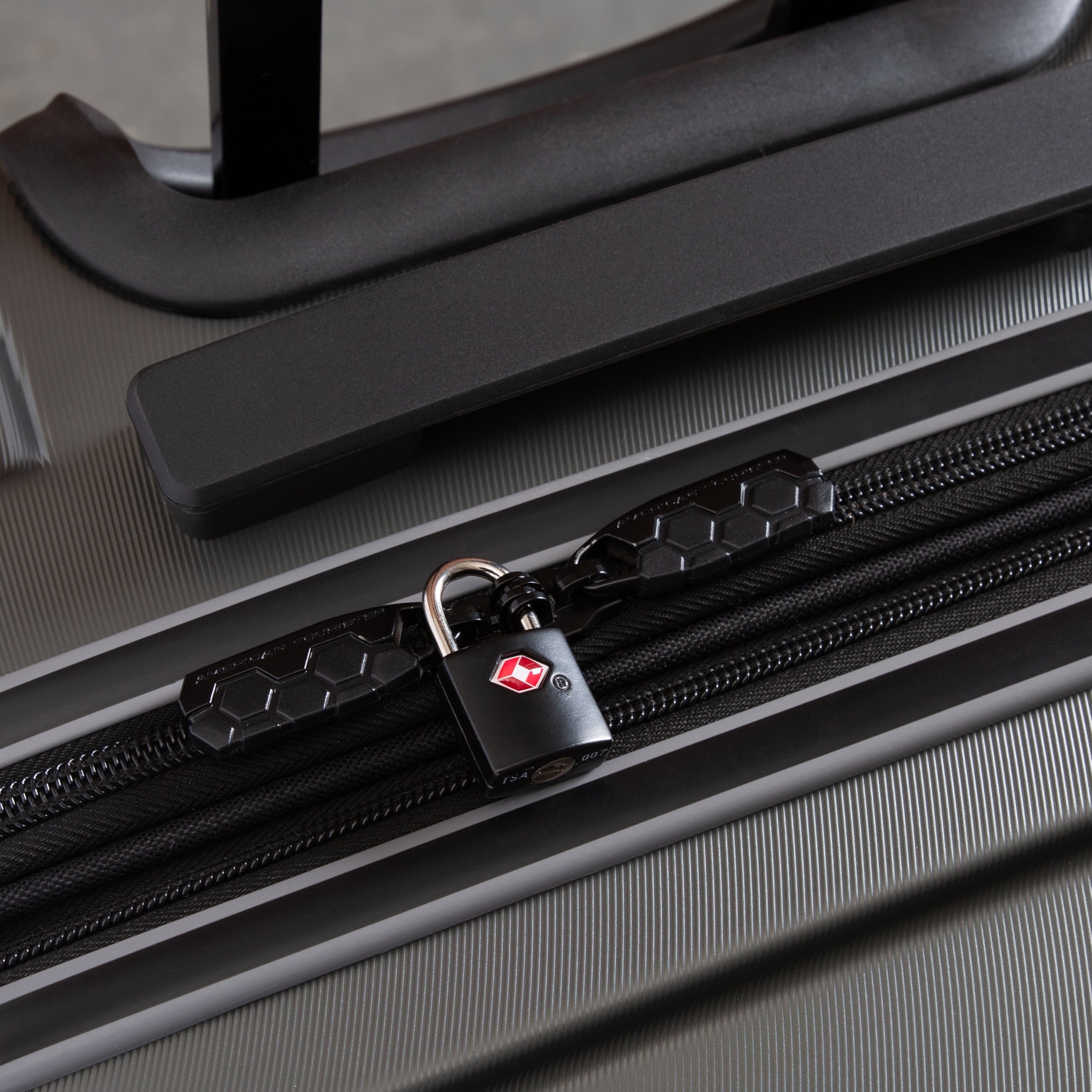 Protege 2 Pack Travel Zinc Alloy Suitcase Luggage Locks with Keys, Black