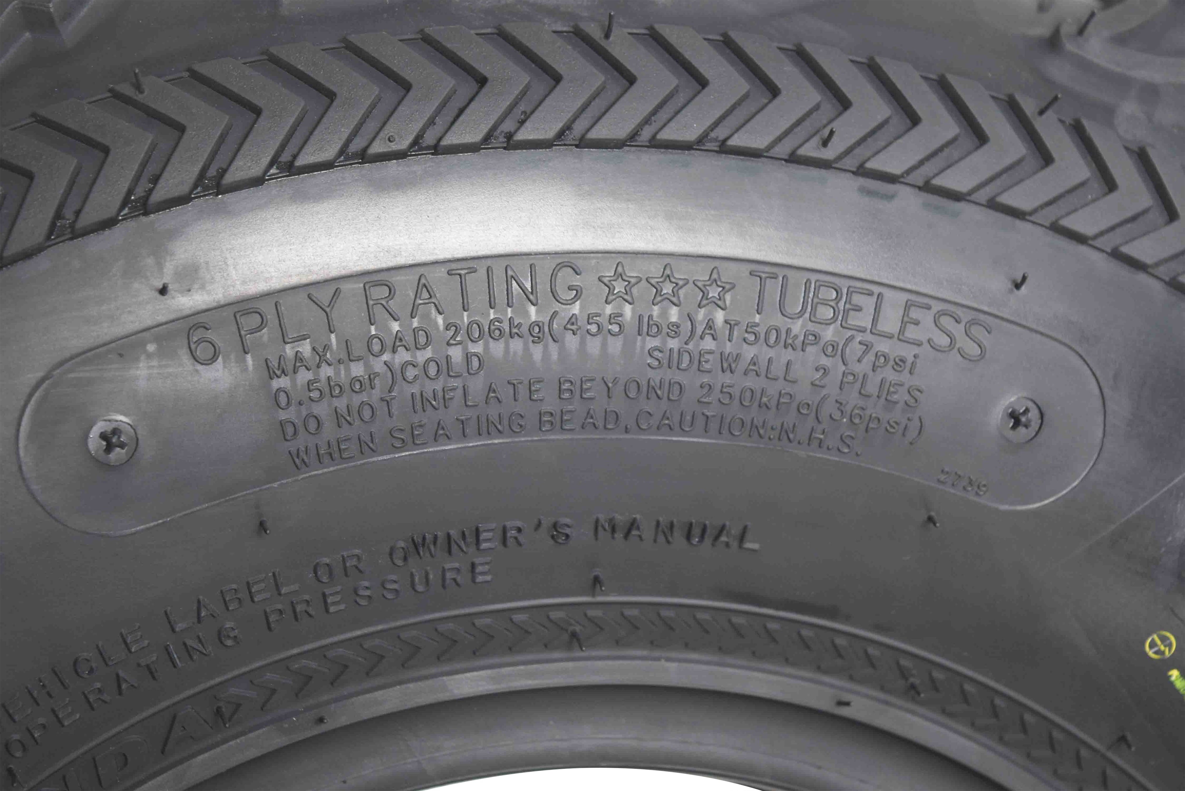 Kenda Bear Claw EX (2) 25x8-12 Front & (2) 25x11-10 Rear ATV 6 PLY Tires 4 Pack Set