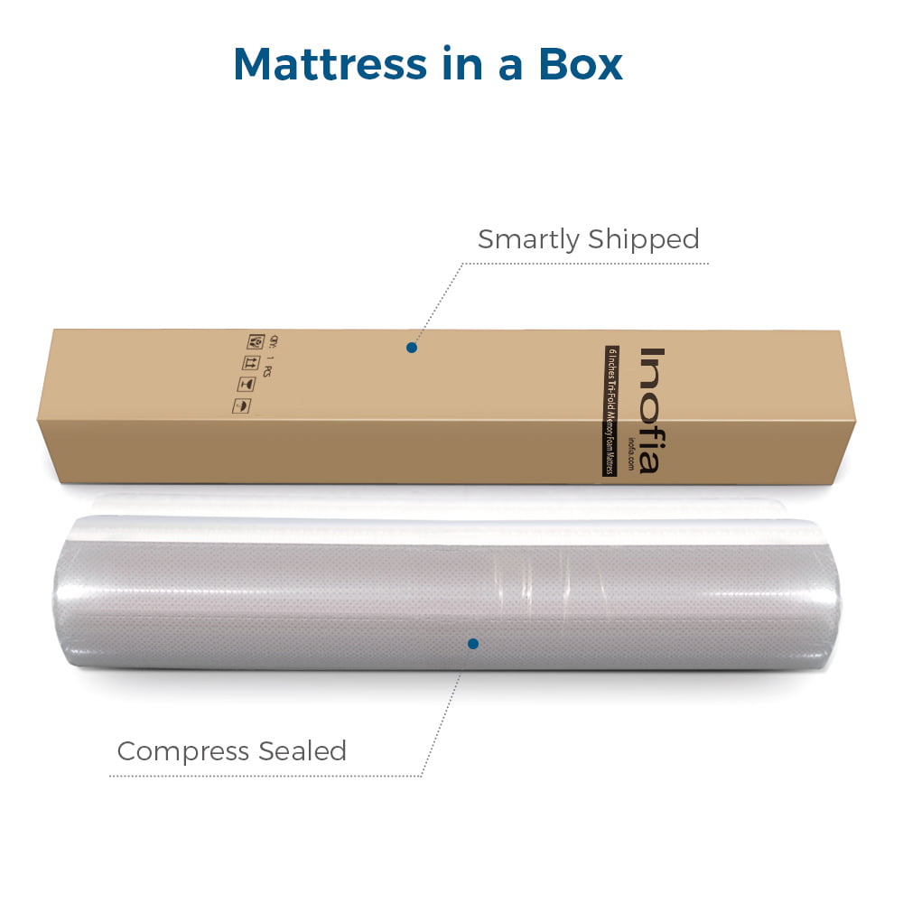 6 inch Queen Memory Foam Folding Mattress - 78