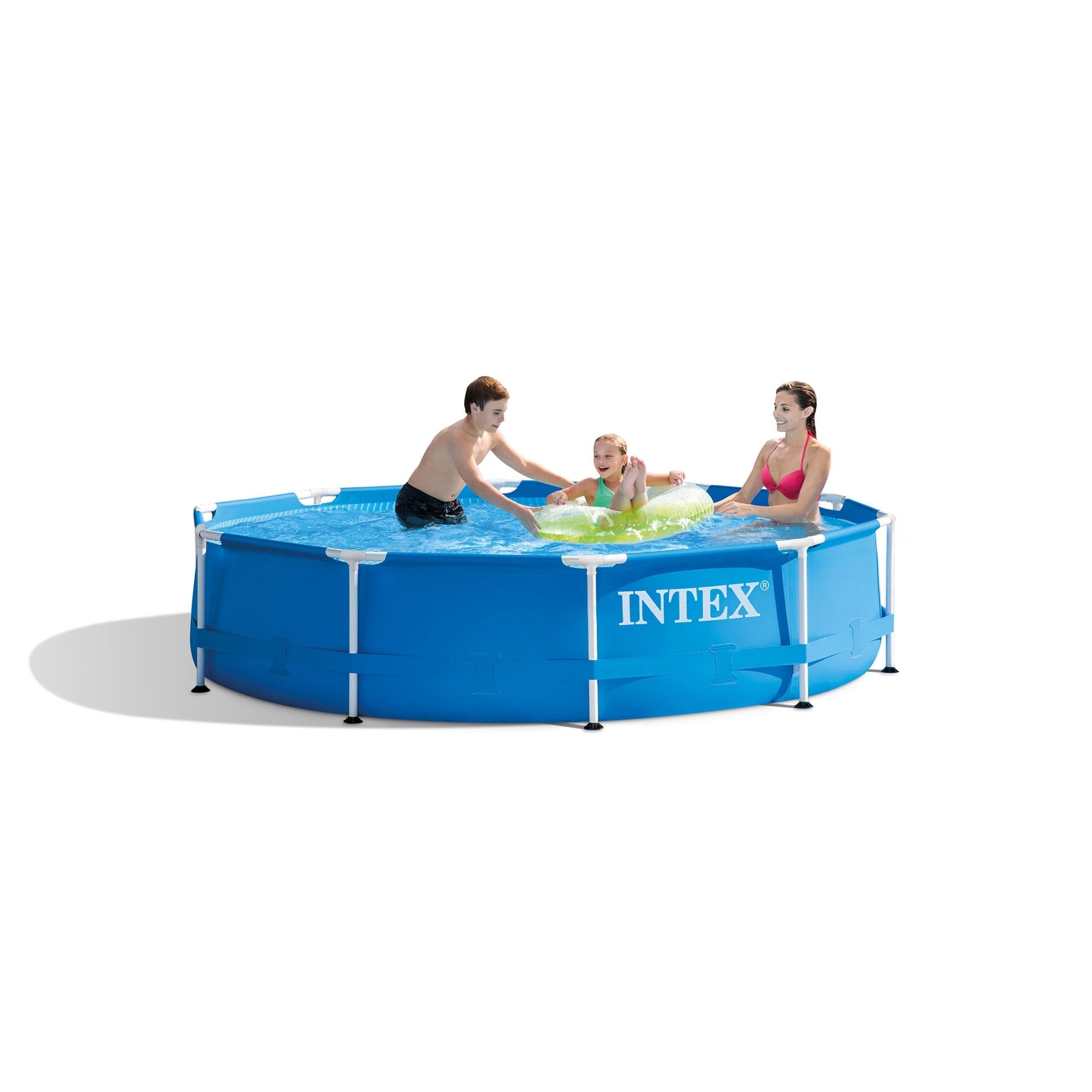 Intex 10 Ft x 30 In Above Ground Round Swimming Pool, (Pump Not Included)