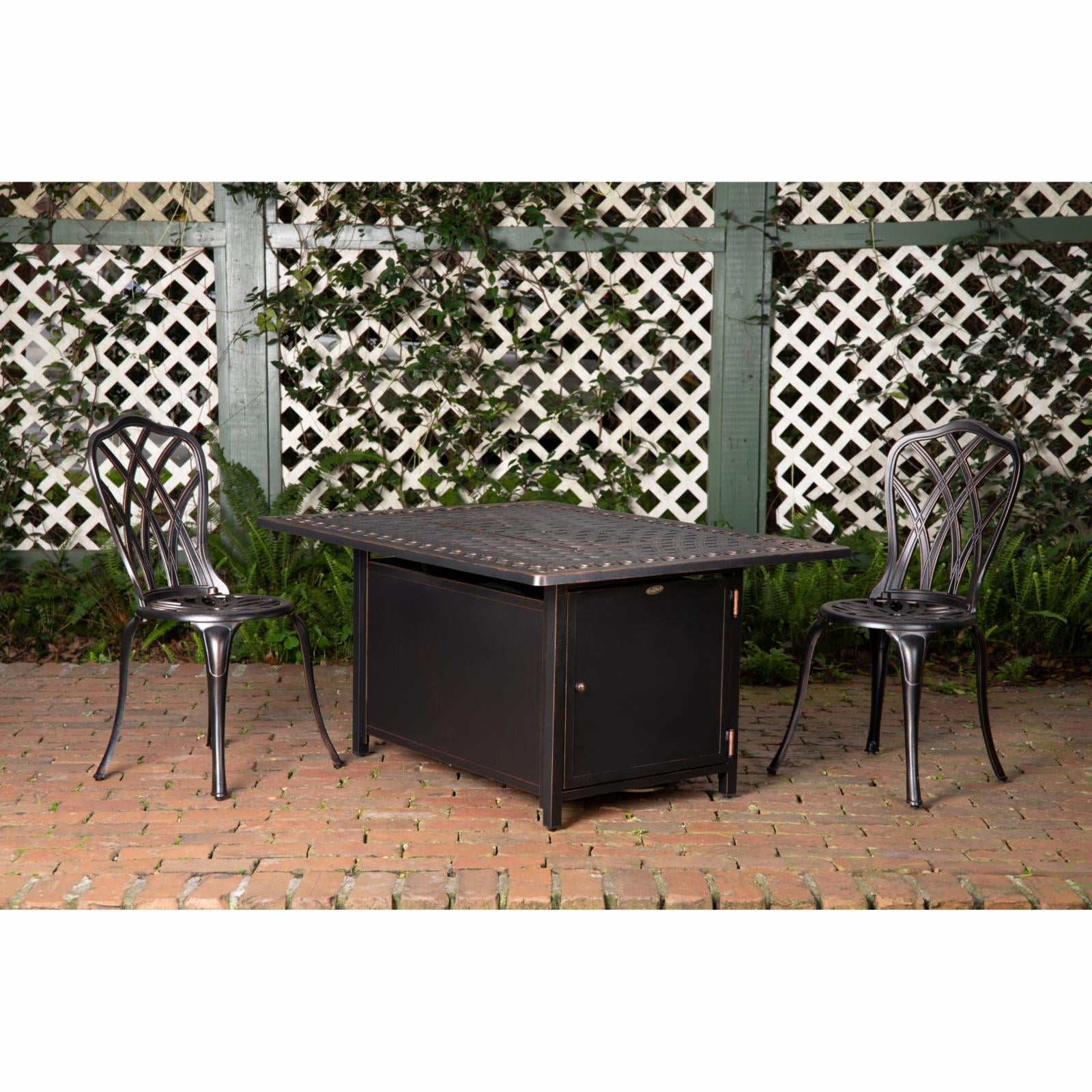 Fire Sense Meerin 48 in. Rectangular Aluminum Gas Fire Pit Table