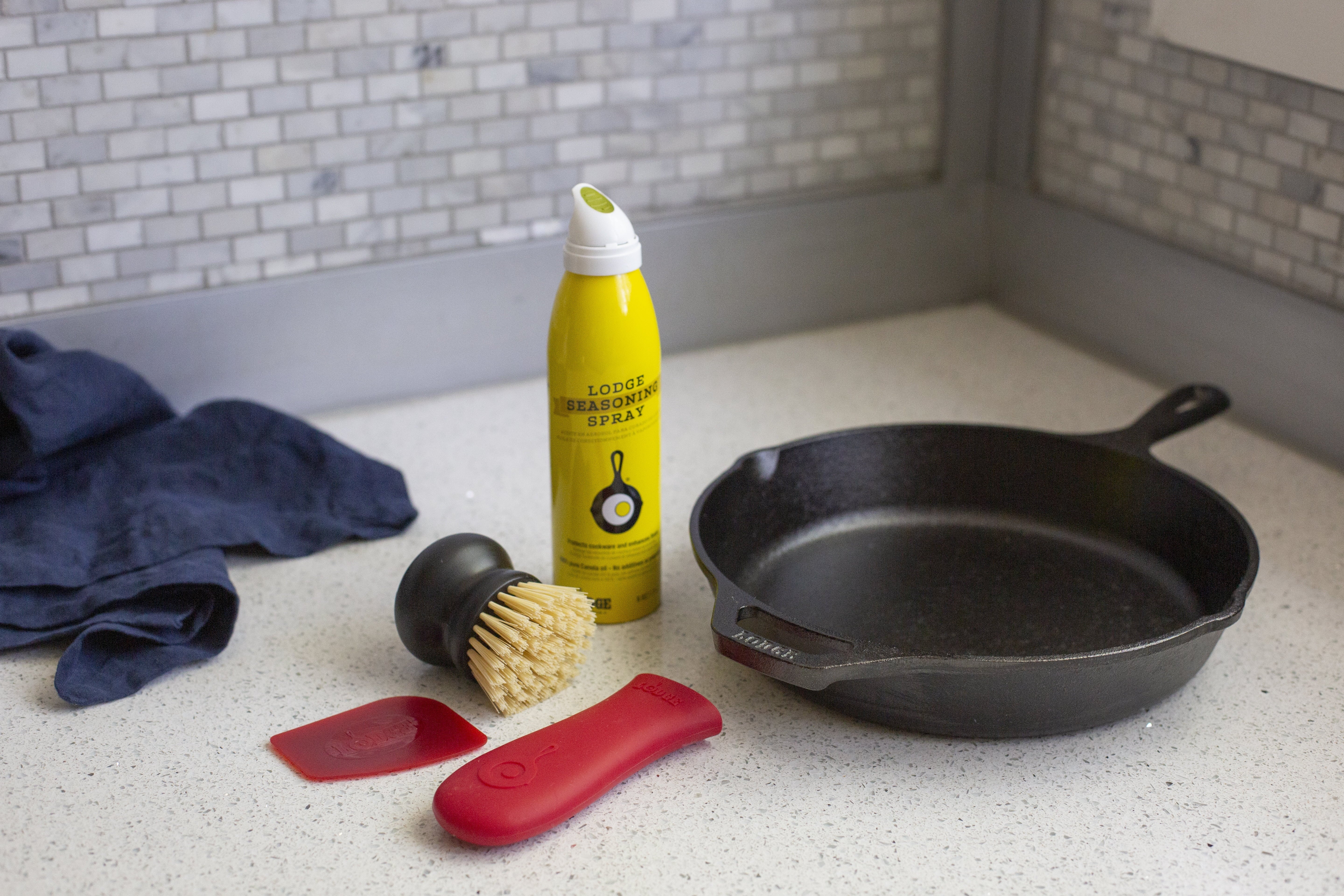 Lodge Cast Iron Seasoned Cast Iron Care Kit