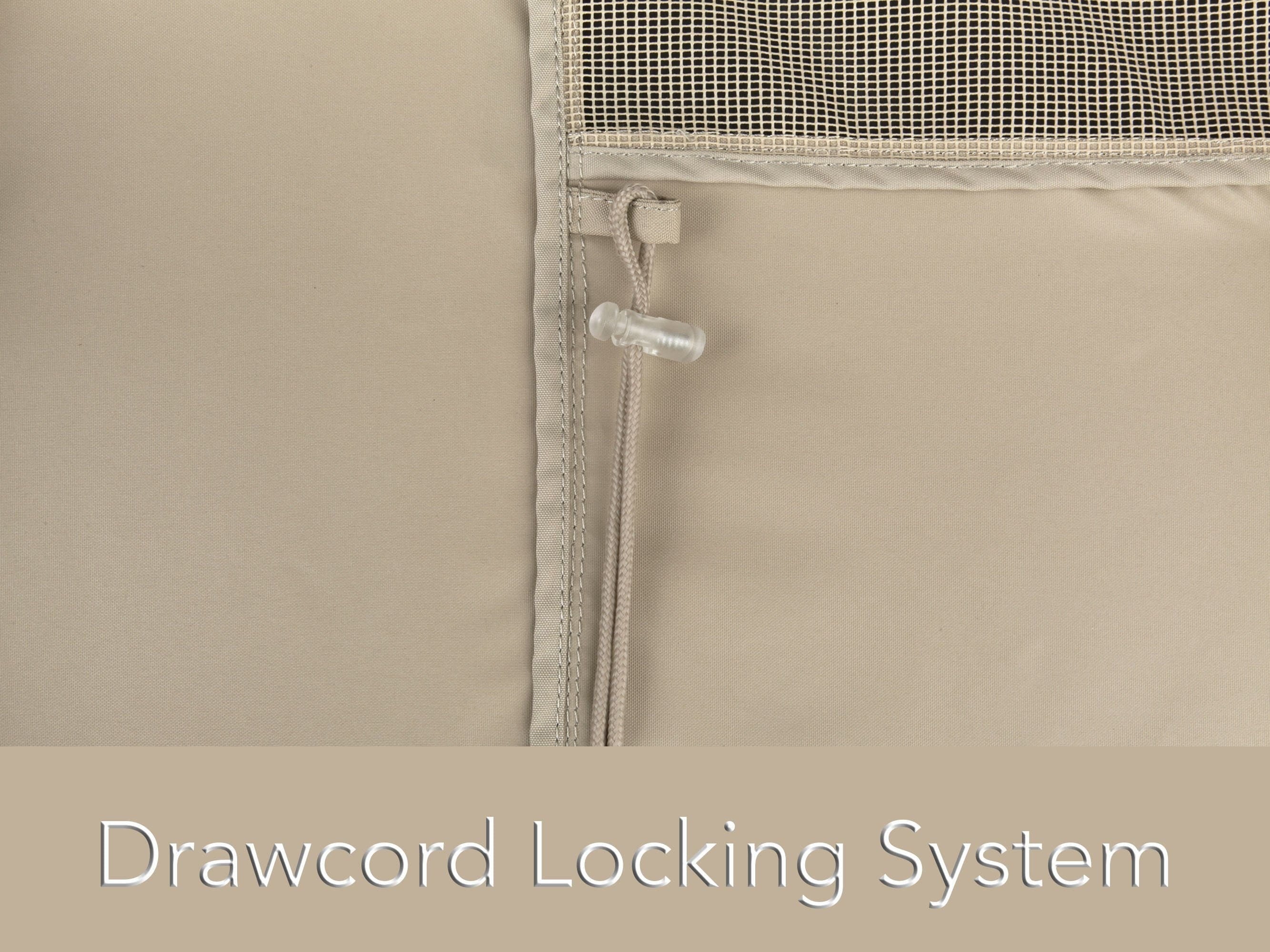 Covermates Kamado Full Grill Cover – Weather Resistant Polyester, Elastic Hem, Securing Buckle Strap, Grill and Heating-Khaki