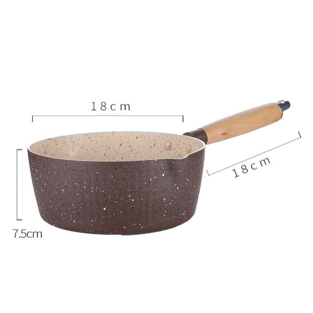 Cooking Pot Non-Stick Saucepan Noodles Boiler Milk Pot Kitchen Cookware 18cm
