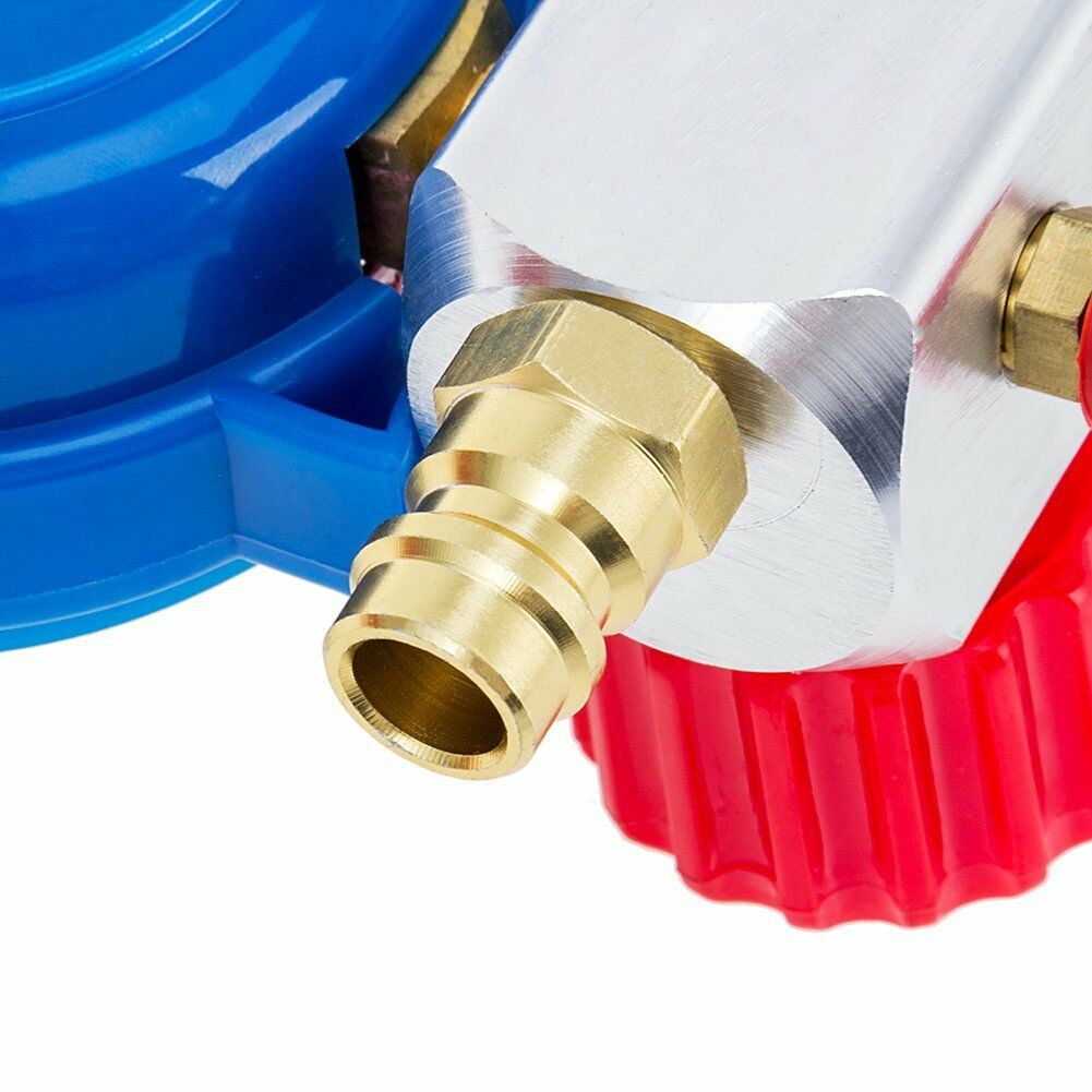 HVAC A/C Manifold Gauges Set Air Refrigeration Kit R134A R410A R22