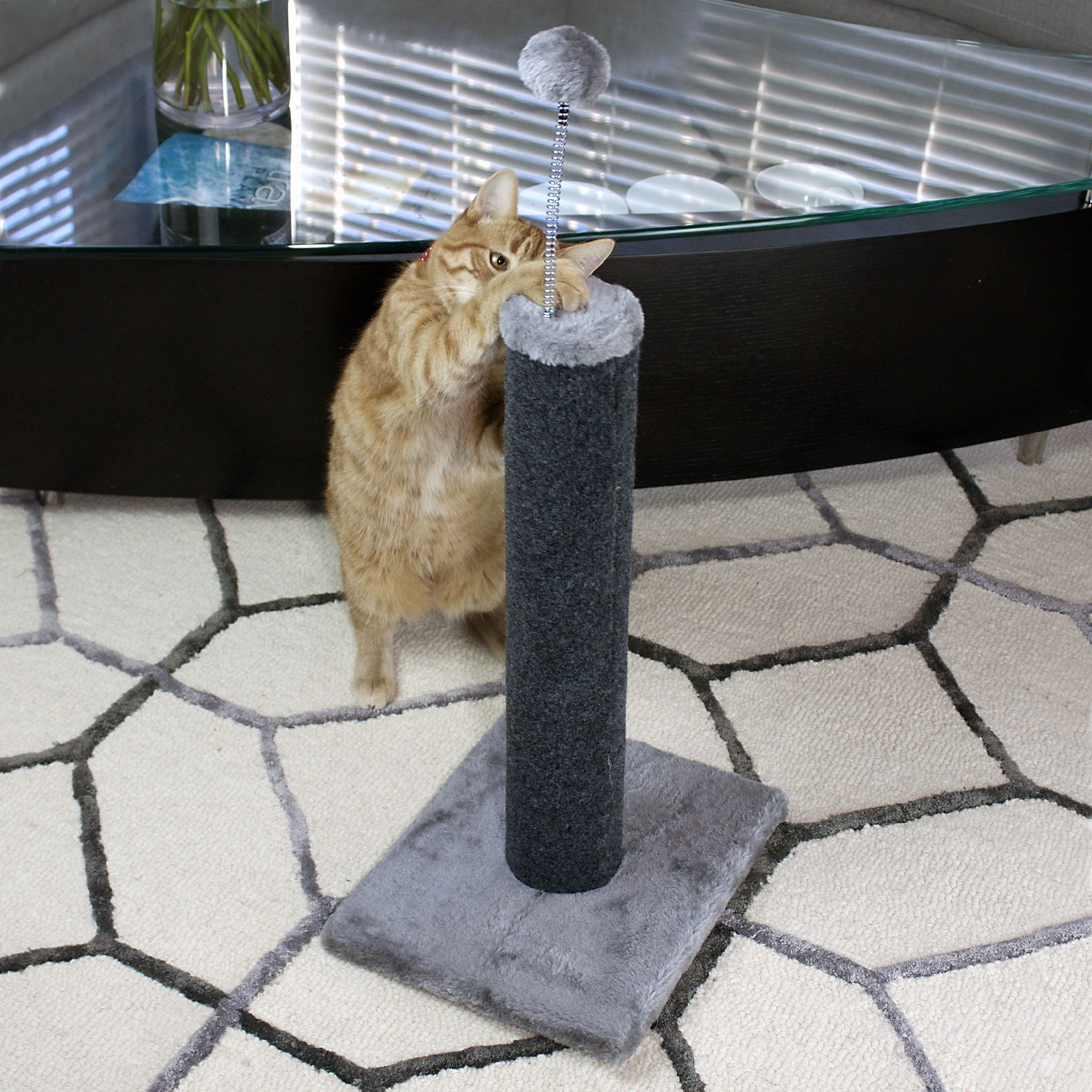 Cat Craft Carpet Scratching Post, Gray