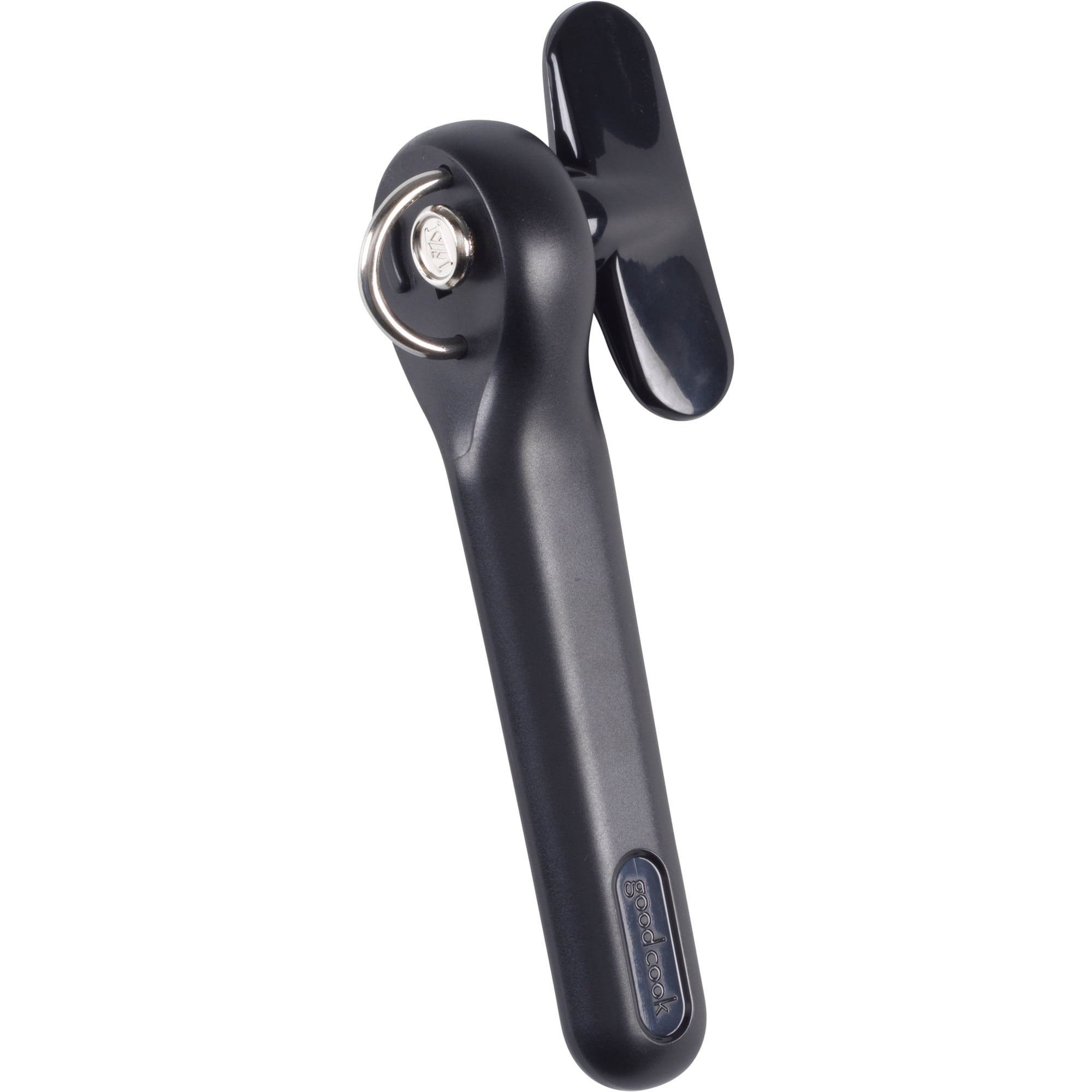 GoodCook Safe-Cut Manual Can Opener with Stainless Steel Cutting Blade, Black