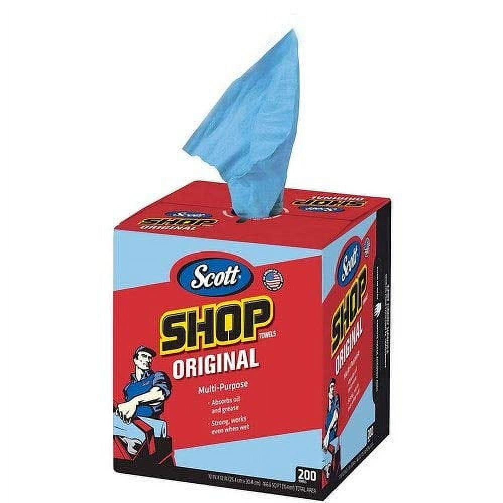 Scott Blue Shop Towels in a Box - 200 Sheets