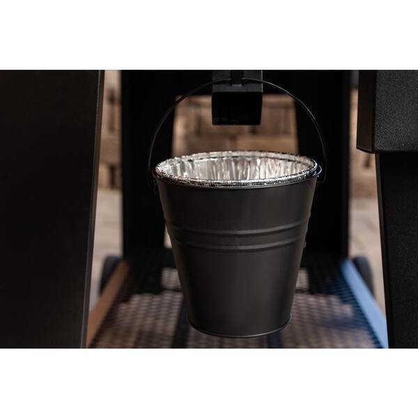 Oakford 1150 Reverse Flow Offset Smoker Charcoal Grill in Black