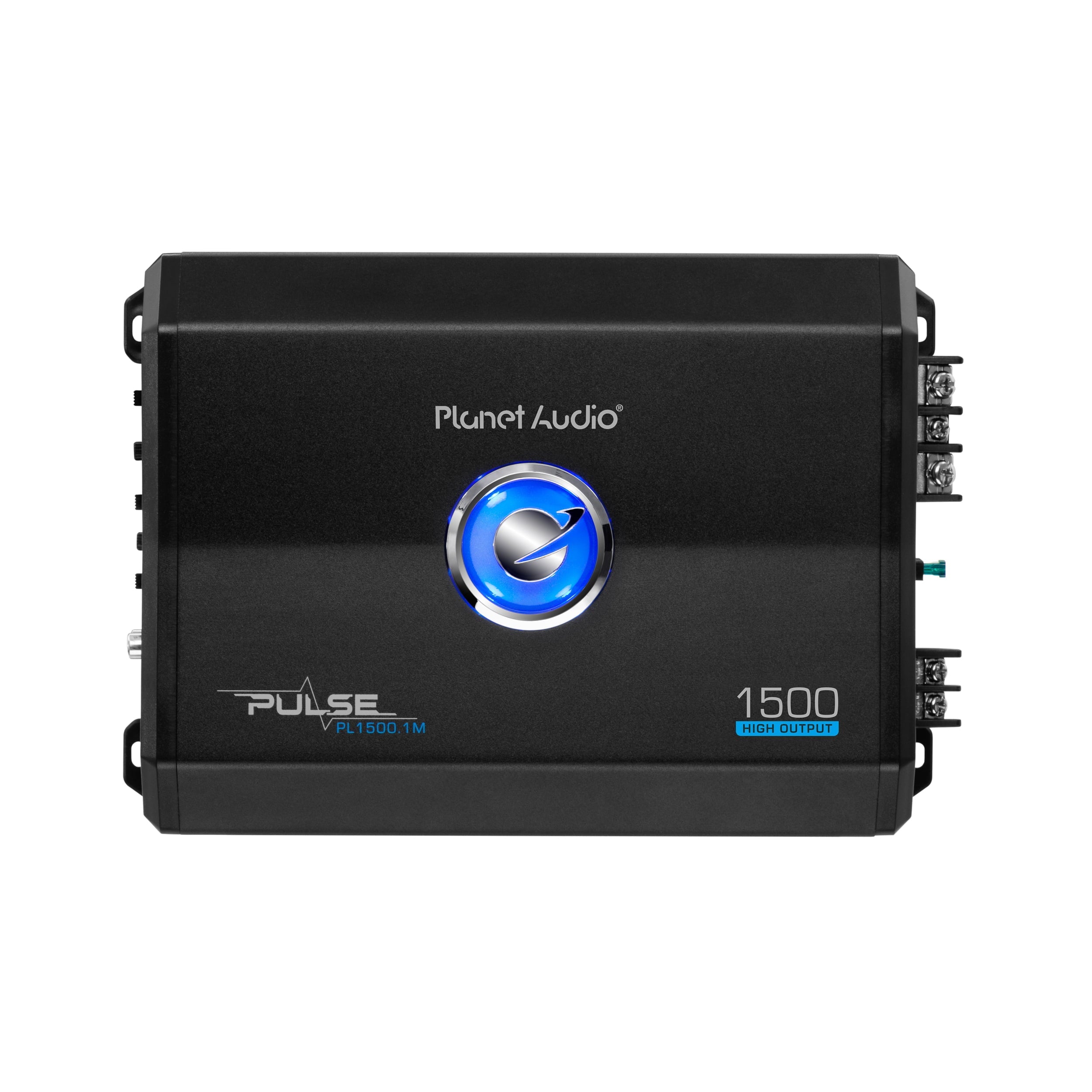 Planet Audio PL1500.1M Pulse Series Car Audio Amplifier - 1500 High Output, Monoblock, 2/8 Ohm, High/Low Level Inputs, Low Pass Crossover, Hook up to Stereo and Subwoofer