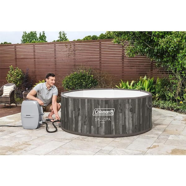7-Person 180-Jet Inflatable Hot Tub with Cover, Pump, and 2 Filter Cartridges