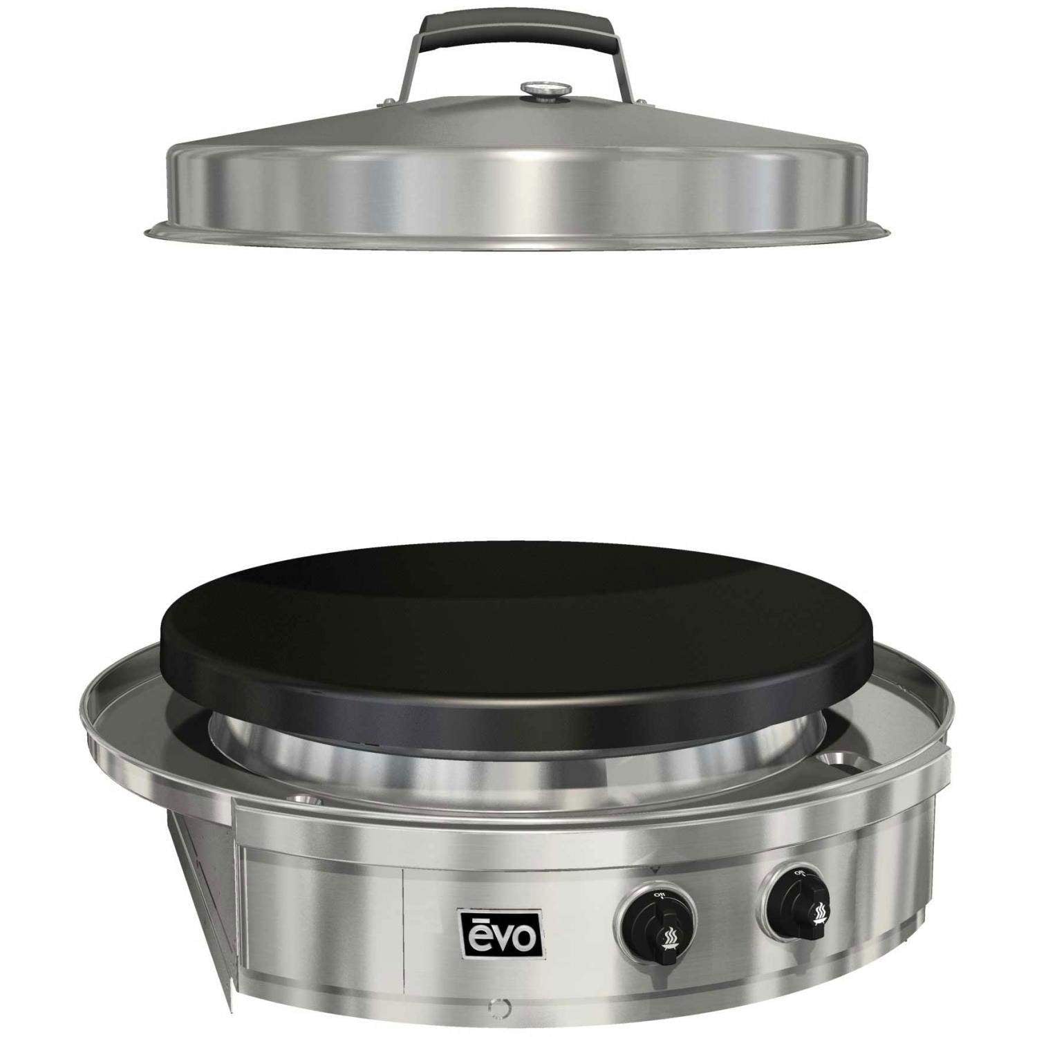 Evo Affinity 30G Series Built-in Grill, Seasoned Steel Cooktop, Natural Gas