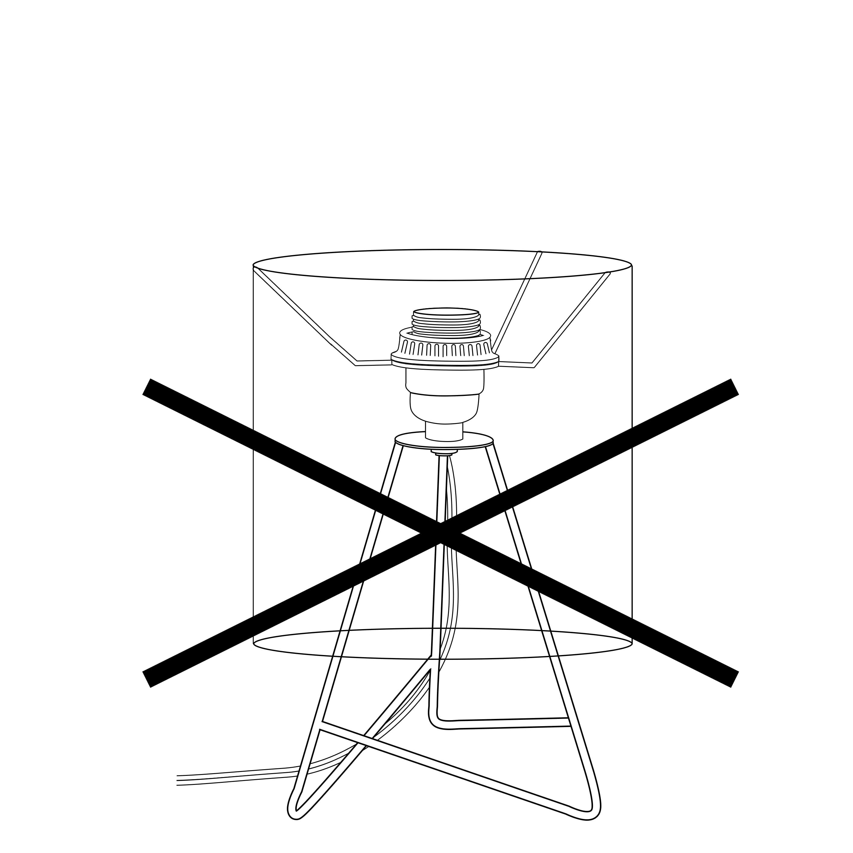 Simple Designs Down to the Wire Table Lamp with Fabric Shade