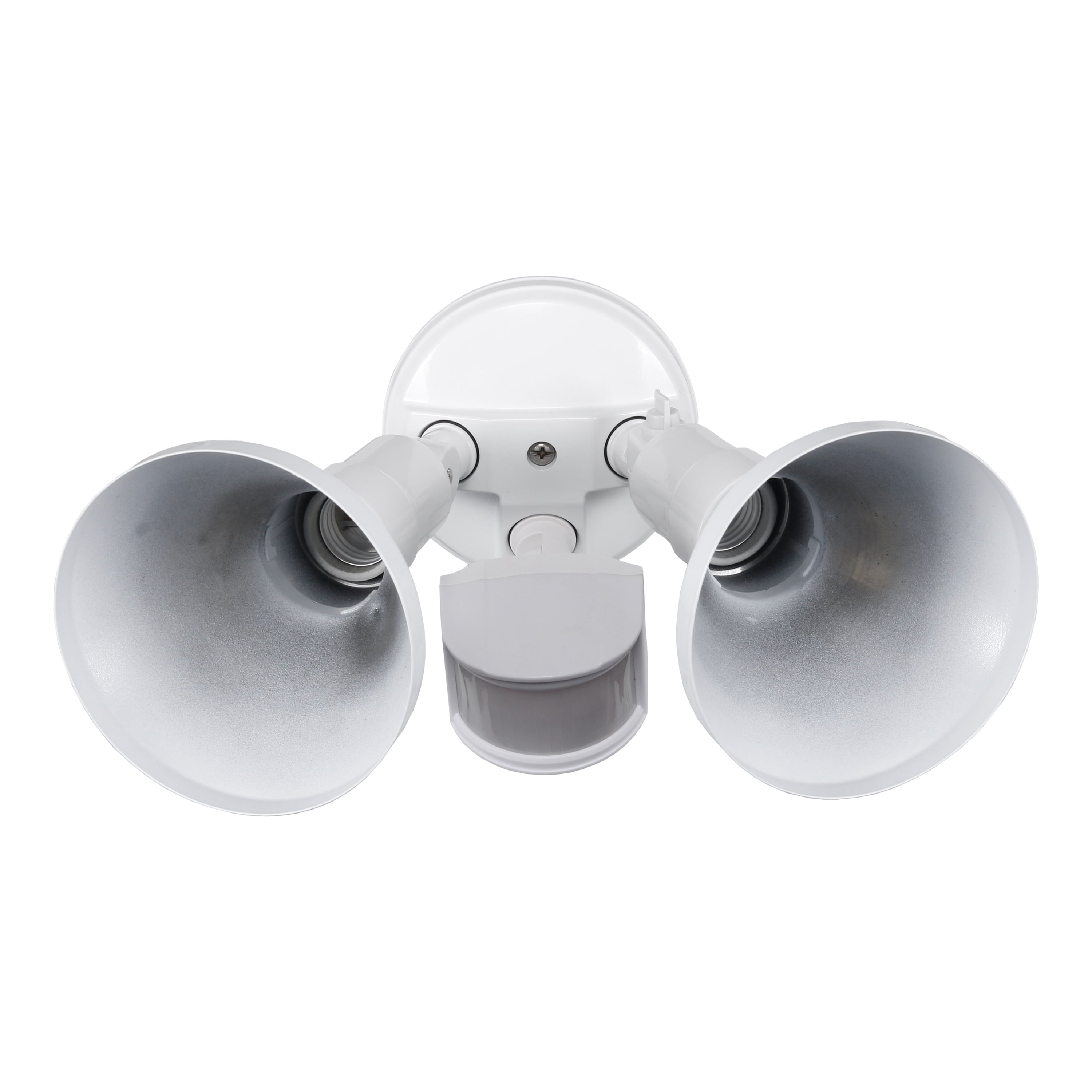 Honeywell White Dual Head Motion Wired Activated Security Flood Light, LED, Durable Aluminum Construction