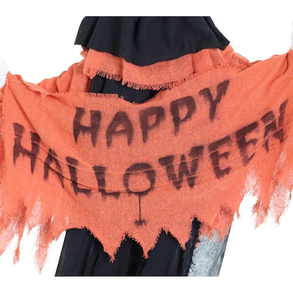 47 in. Clown Animatronic Tree Hugger with Movement, Scary Outdoor Halloween Decoration