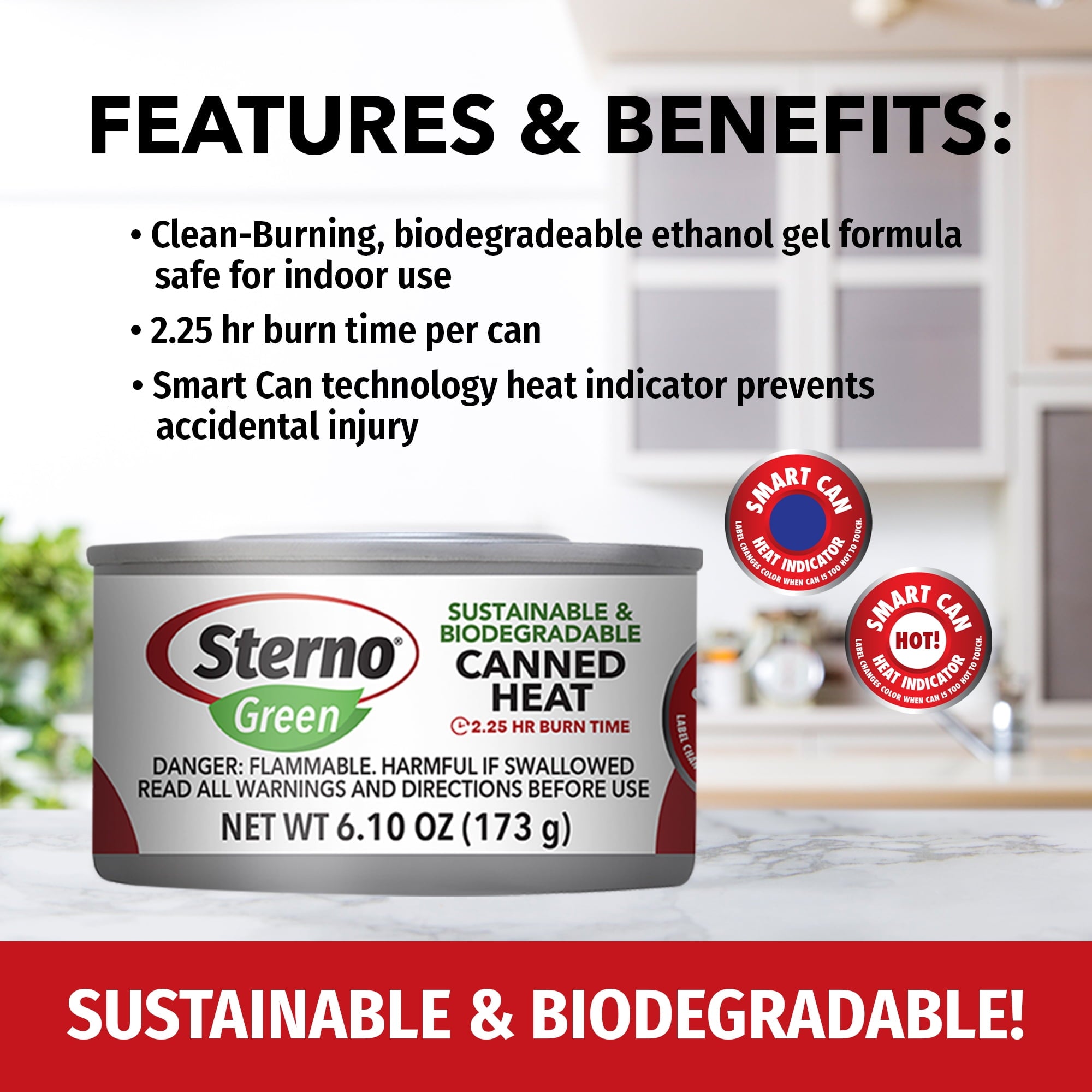 Sterno 2 Pack Canned Heat 2.25 Hour Ethanol Gel Fuel