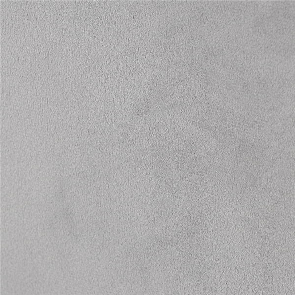 Topeakmart Velvet Accent Arm Chair and Ottoman Set, Gray