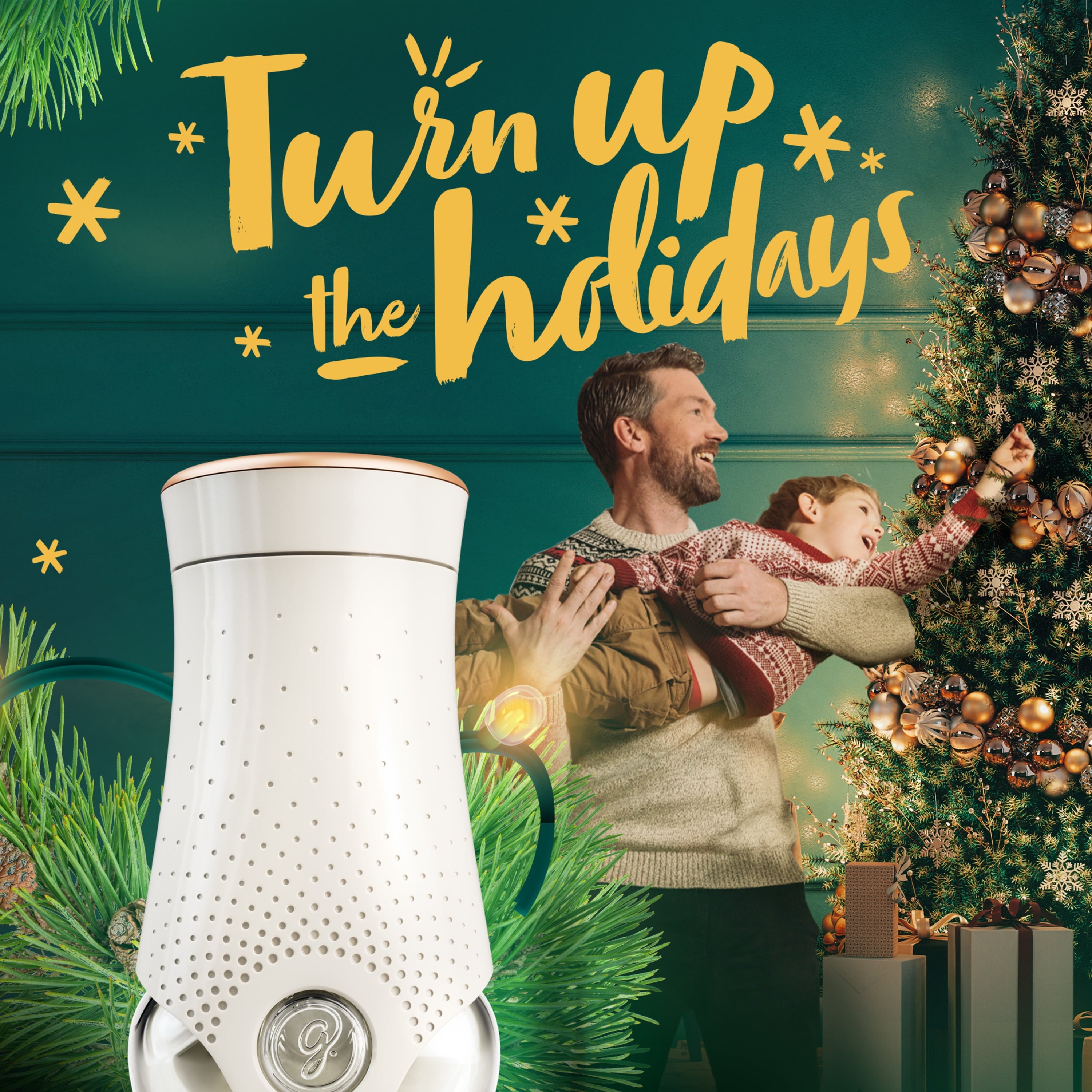 Glade PlugIns Scented Oil, Air Freshener, 5 Refills, Twinkling Pine & Cedar, 0.67 oz Each, 3.35 oz Total