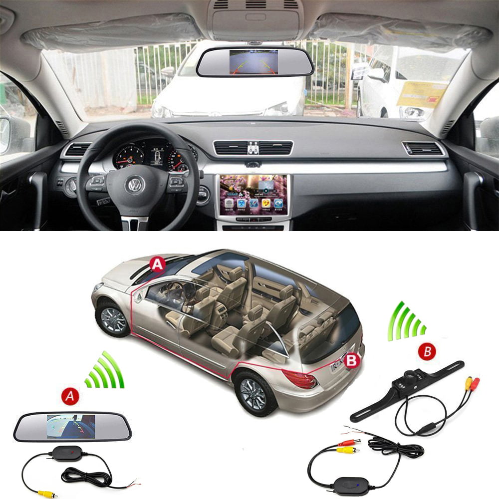 Podofo Wireless Car Backup Camera Kit 4.3