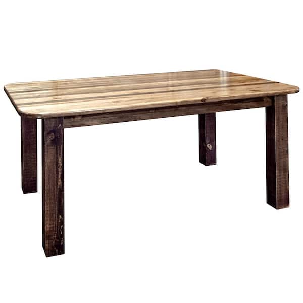 Homestead Collection Early American 4-Post Table with Leaves