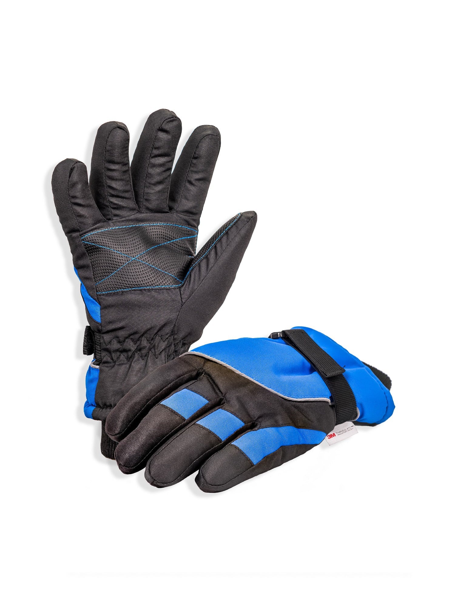 SK1008, Boys Premium Ski Gloves with Reflective Strip, Anti-Slip Grip, Thinsulate Lined, Water Repellent