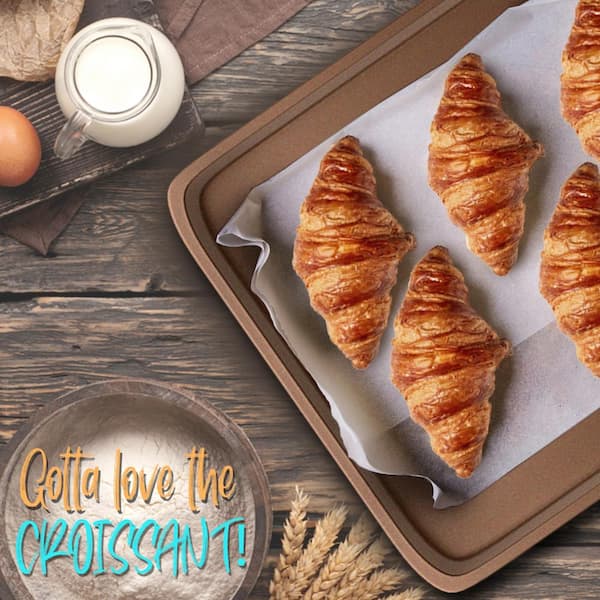 6-Pieces Kitchen Oven Baking Pans - Non-Stick Bake Tray Sheet Bakeware Set