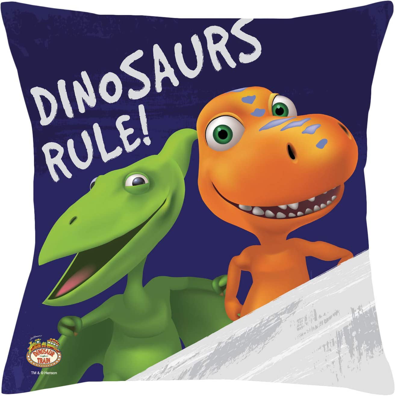 Personalized Dinosaur Train Dinosaurs Rule Throw Pillow