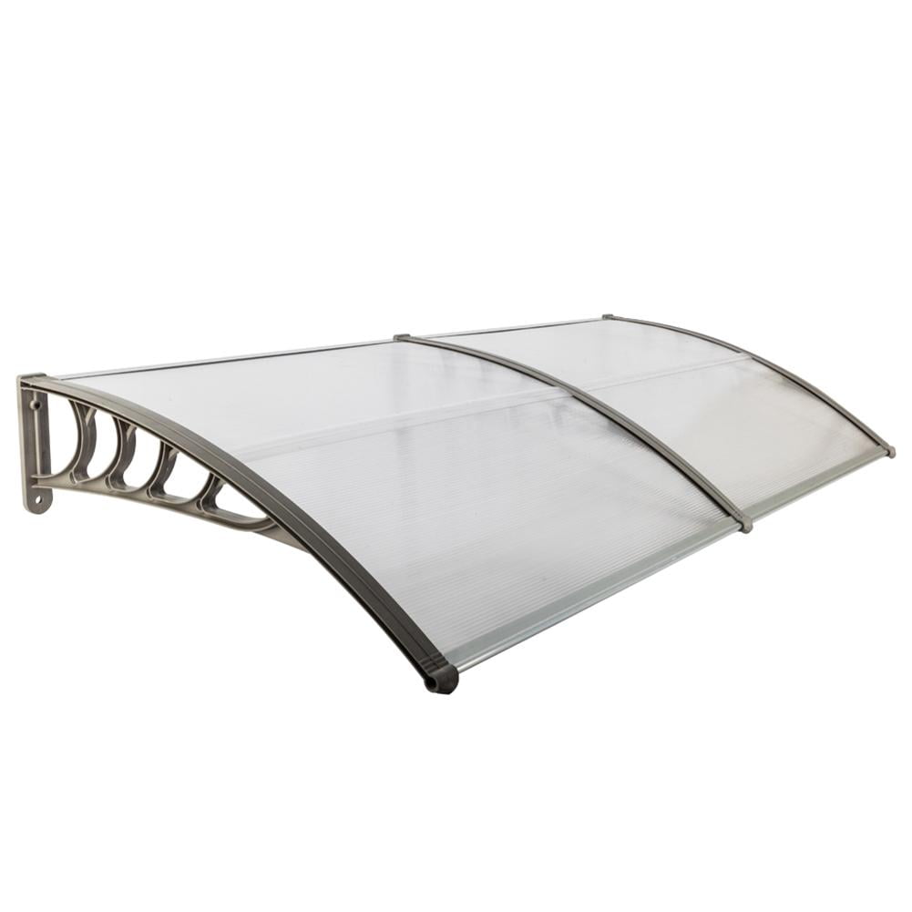 Cterwk Door Window Rain Cover Eaves Canopy,200X100X25cm