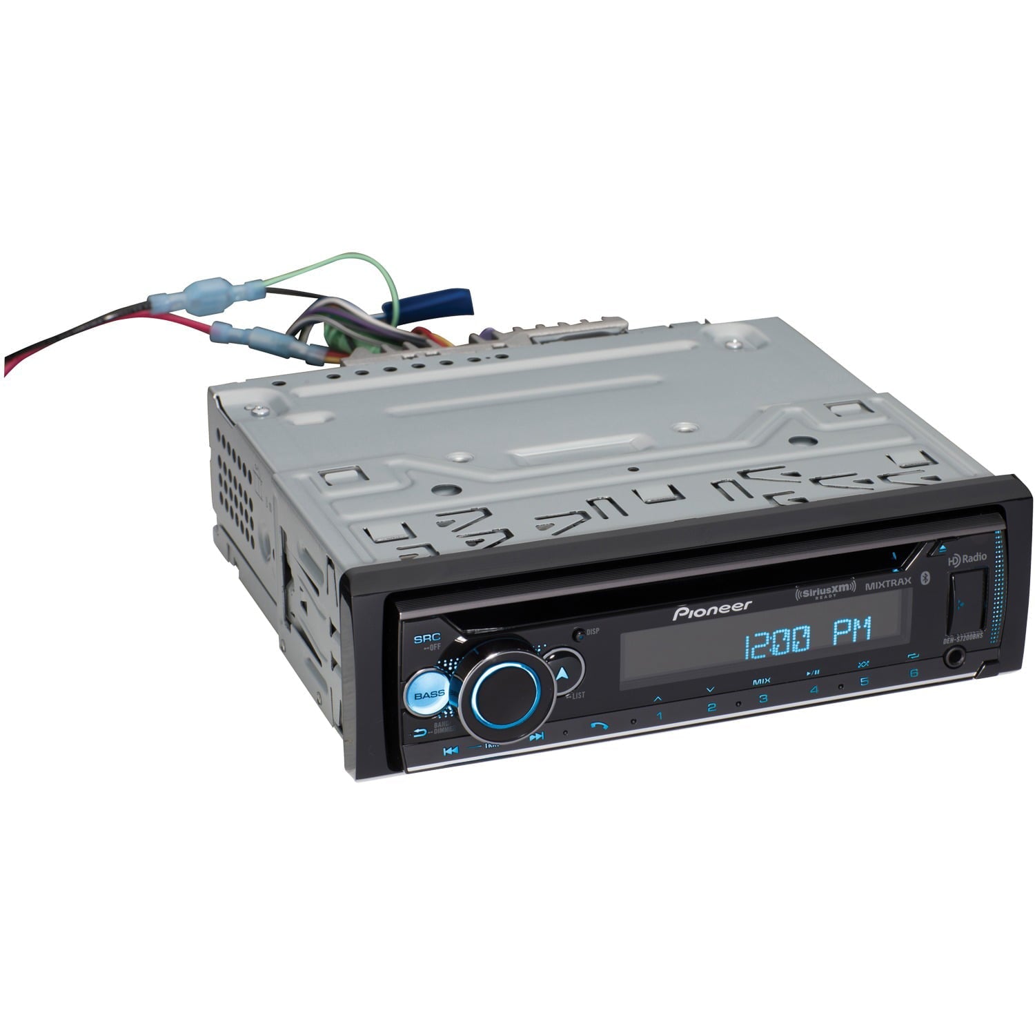 Pioneer DEH-S7200BHS Single-DIN In-Dash CD Receiver with Bluetooth, HD Radio, and SiriusXM Ready