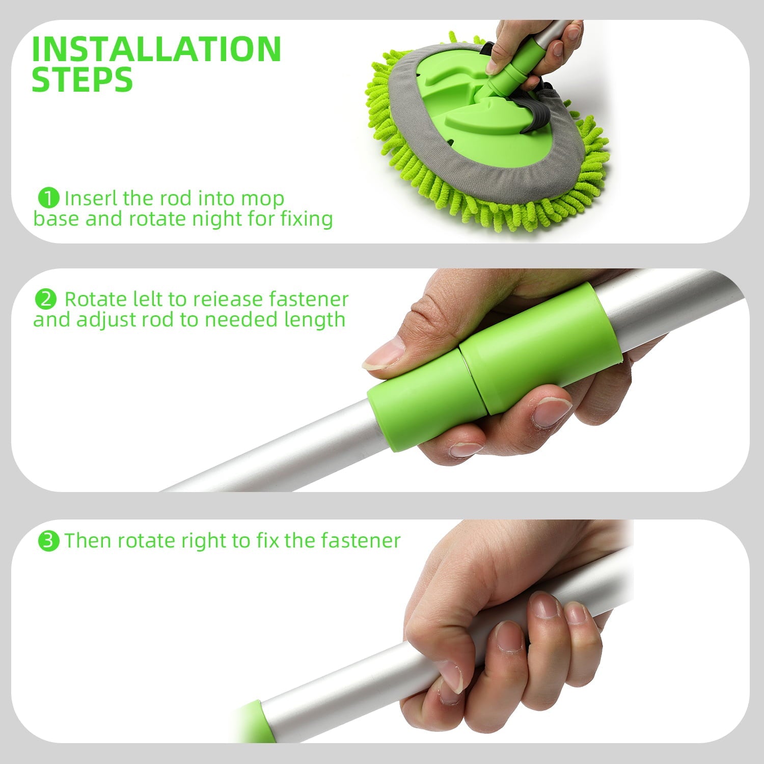 Carcarez Car Wash Brush Kit with 45