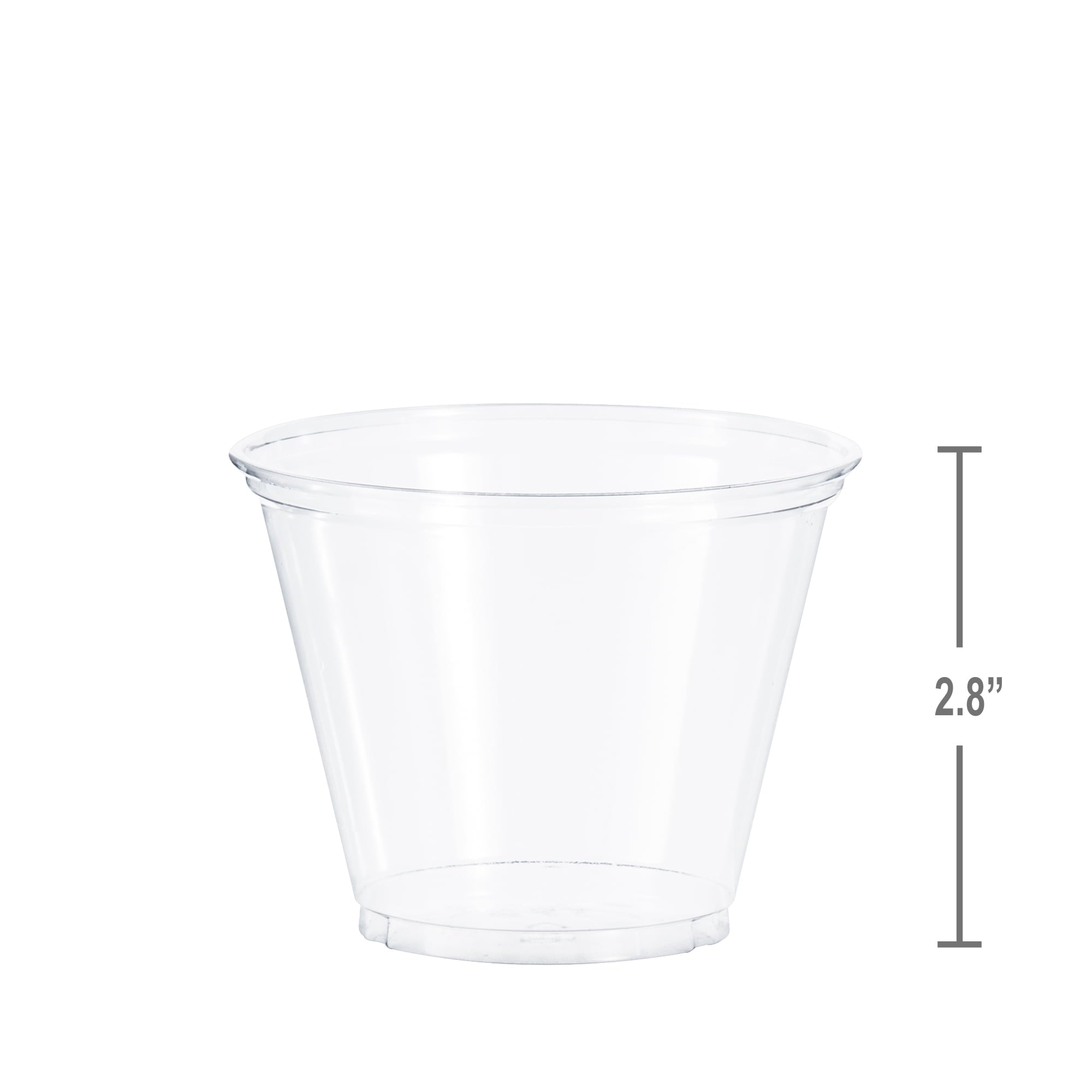 Solo Disposable Plastic Cups, Clear, 9oz, 50 Count