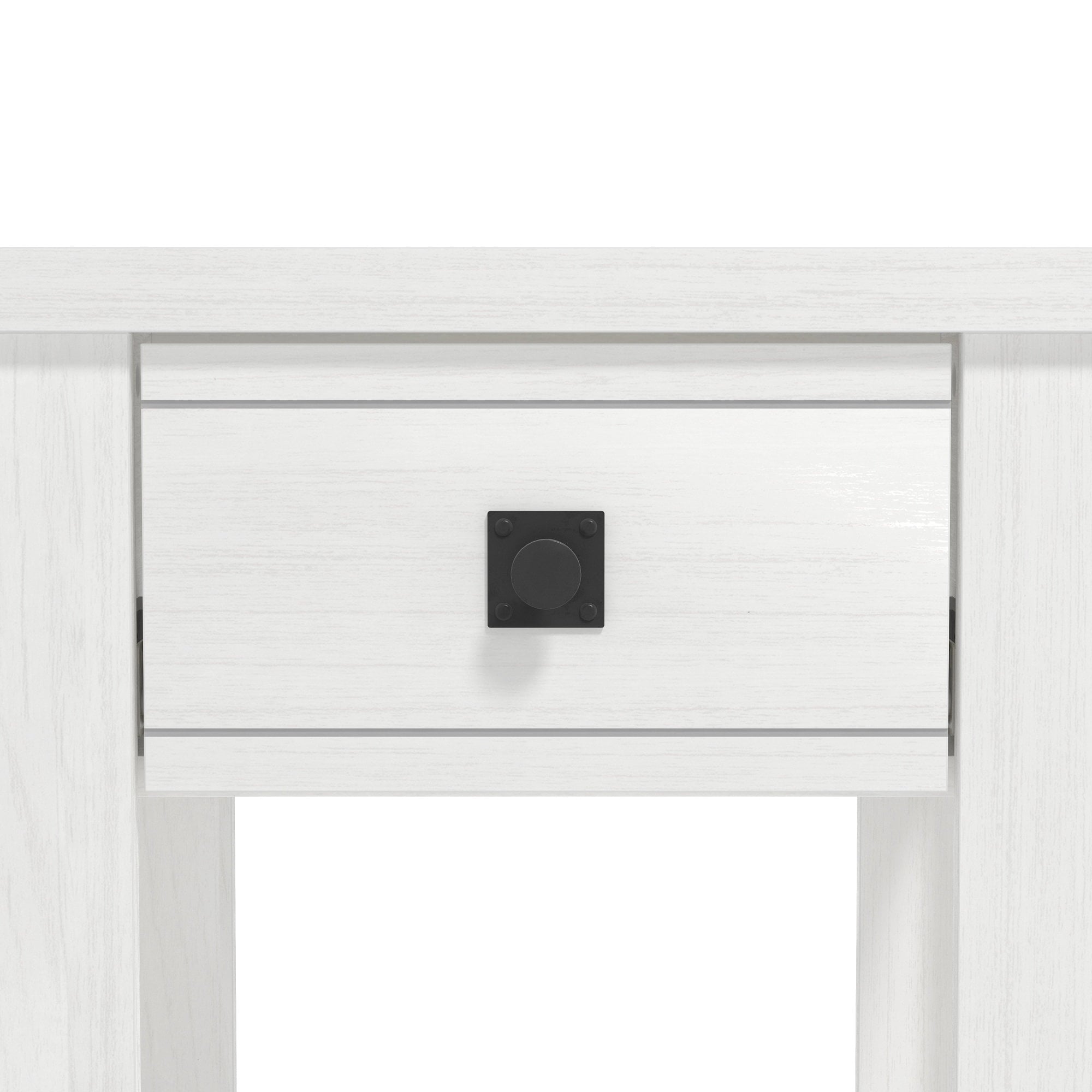 Hillsdale Addison Farmhouse 1 Drawer Nightstand, Set of 2, White