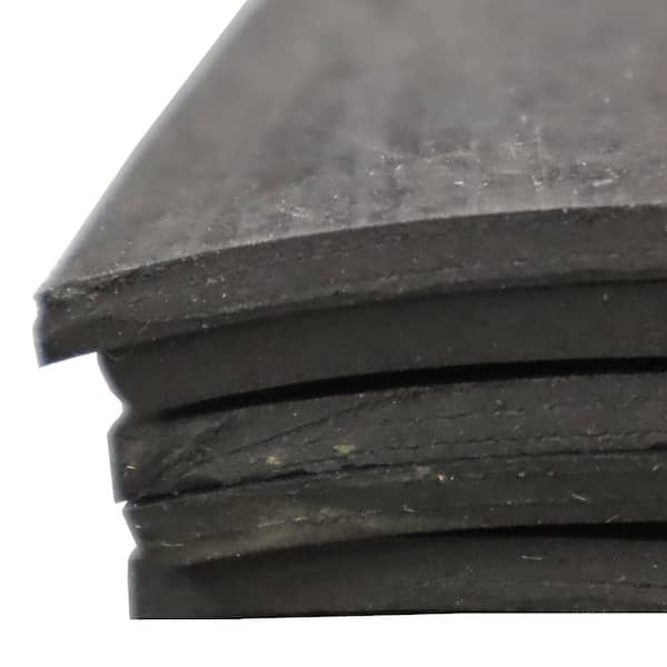 Nitrile Commercial Grade Rubber Sheet Black 60A 0.031 in. x 36 in. x 180 in.