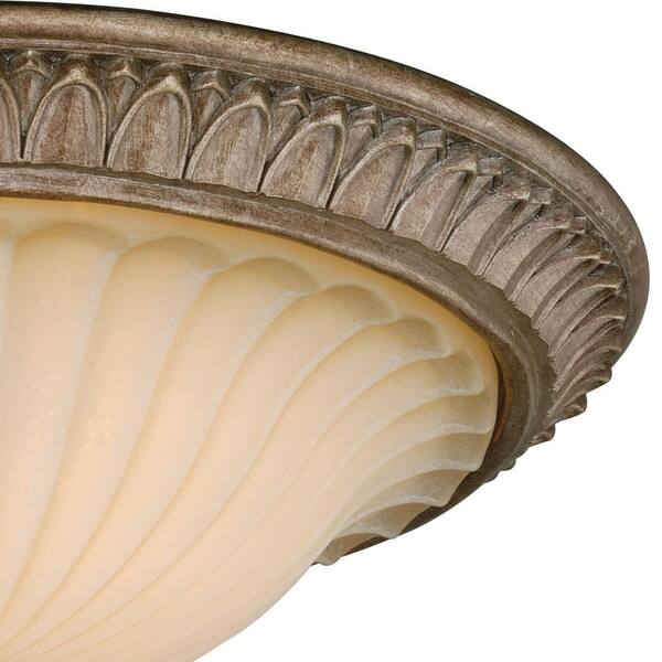 Avenant 16 in. W Bronze Flush Mount Ceiling Light Fixture