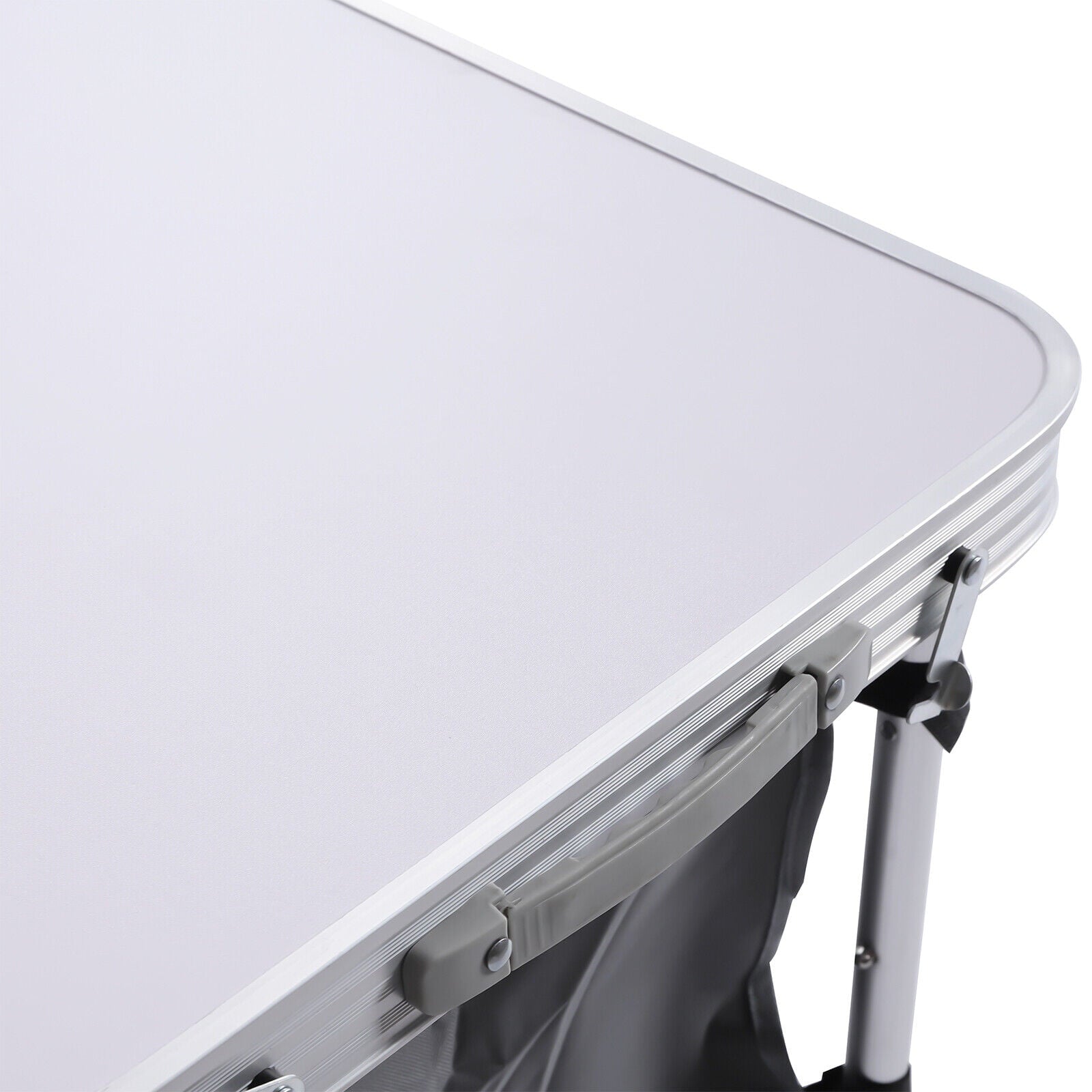 Aluminium Camping Table Kitchen Unit Folding Storage Outdoor Cook Station w/ Bag