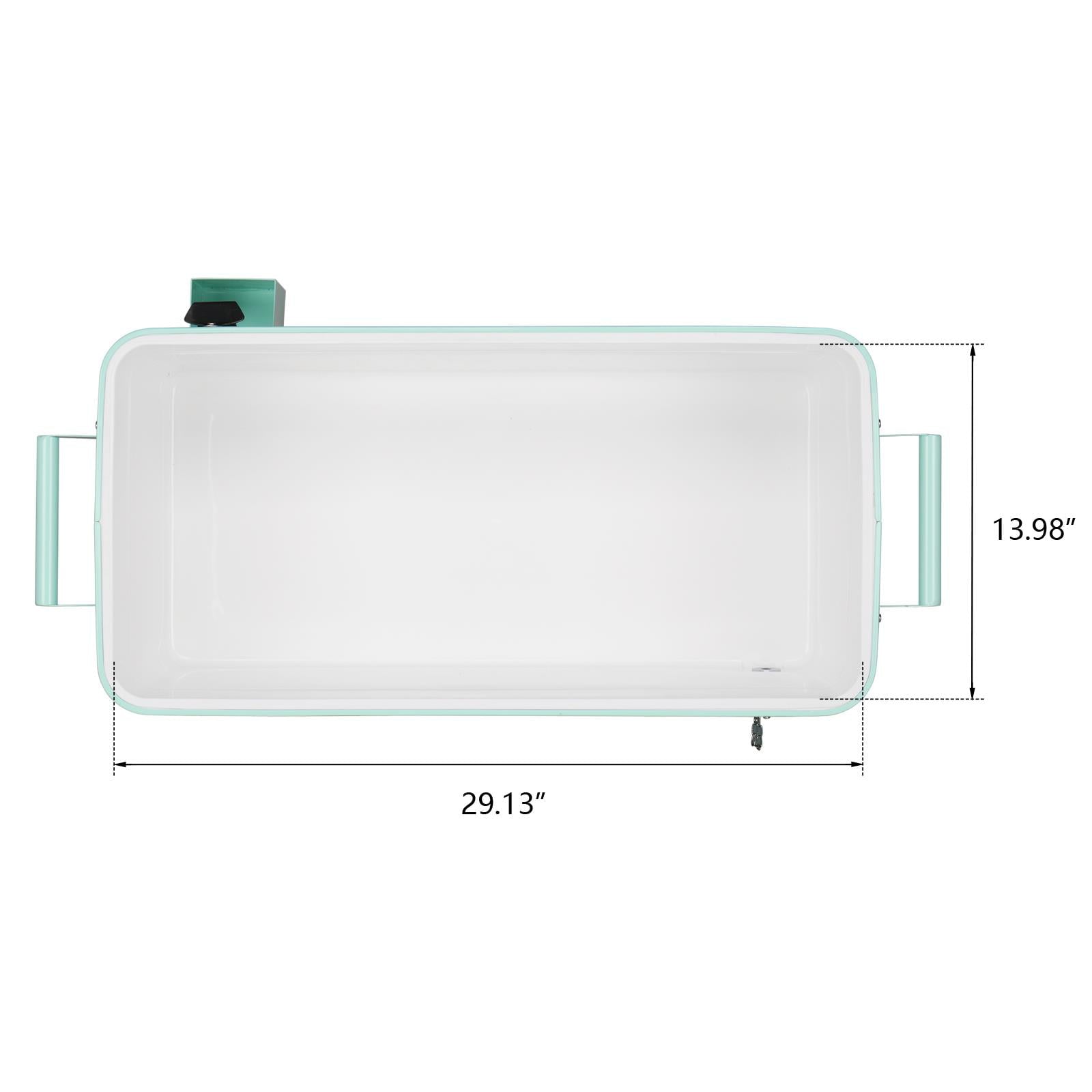 Zimtown Iron Spray Plastic with Tray Cooler with Shelf Green