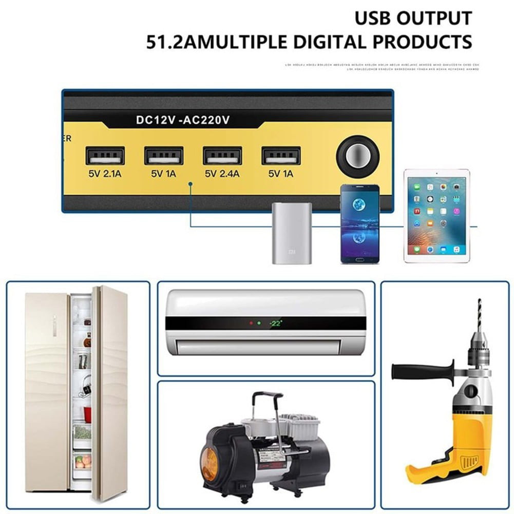 Geege 5000W Sine Wave Inverter High Power Car Inverter Solar Inverter 12v/24v-220v