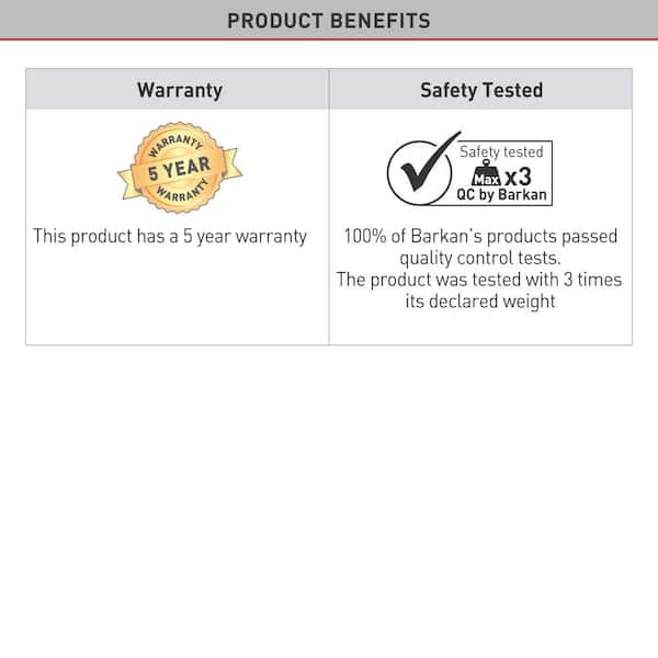 13 in. to 58 in. Tilt TV Wall Mount Black Continuous Tilt Lateral Adjustment