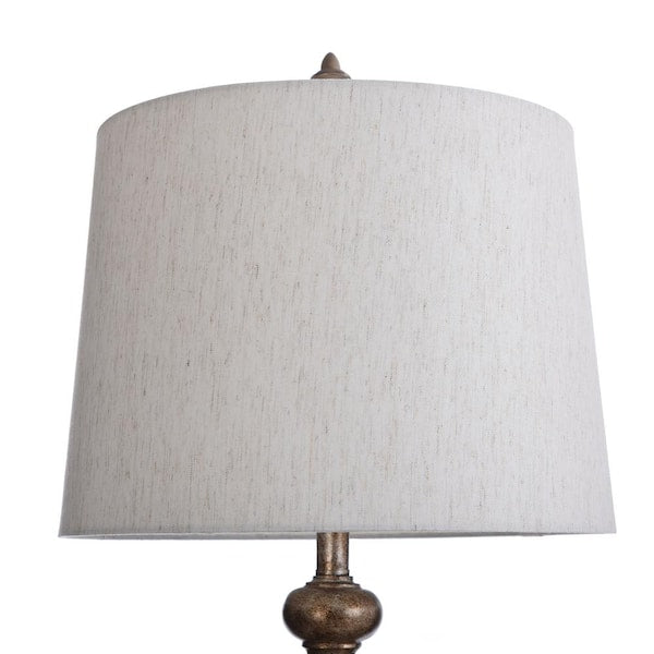 34 in. Tuscana Cream Table Lamp with Antique Distressed Finish
